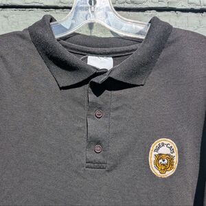 Vintage Hamilton Tiger Cats Adult Medium Polo Shirt Golf Black CFL Football